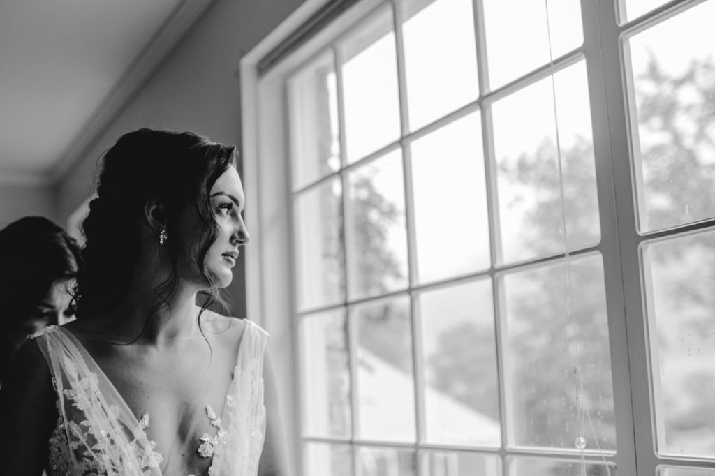 black and white bride and groom wedding