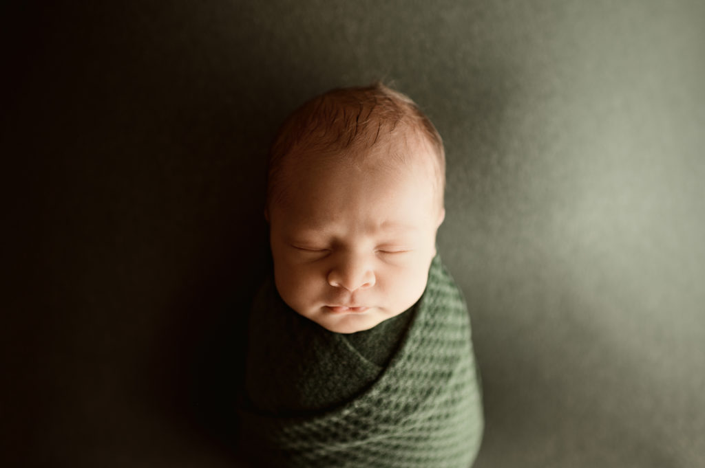 Maryland newborn photographer green props