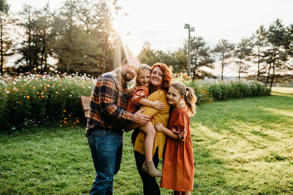 West Virginia family photography session with 2 young children