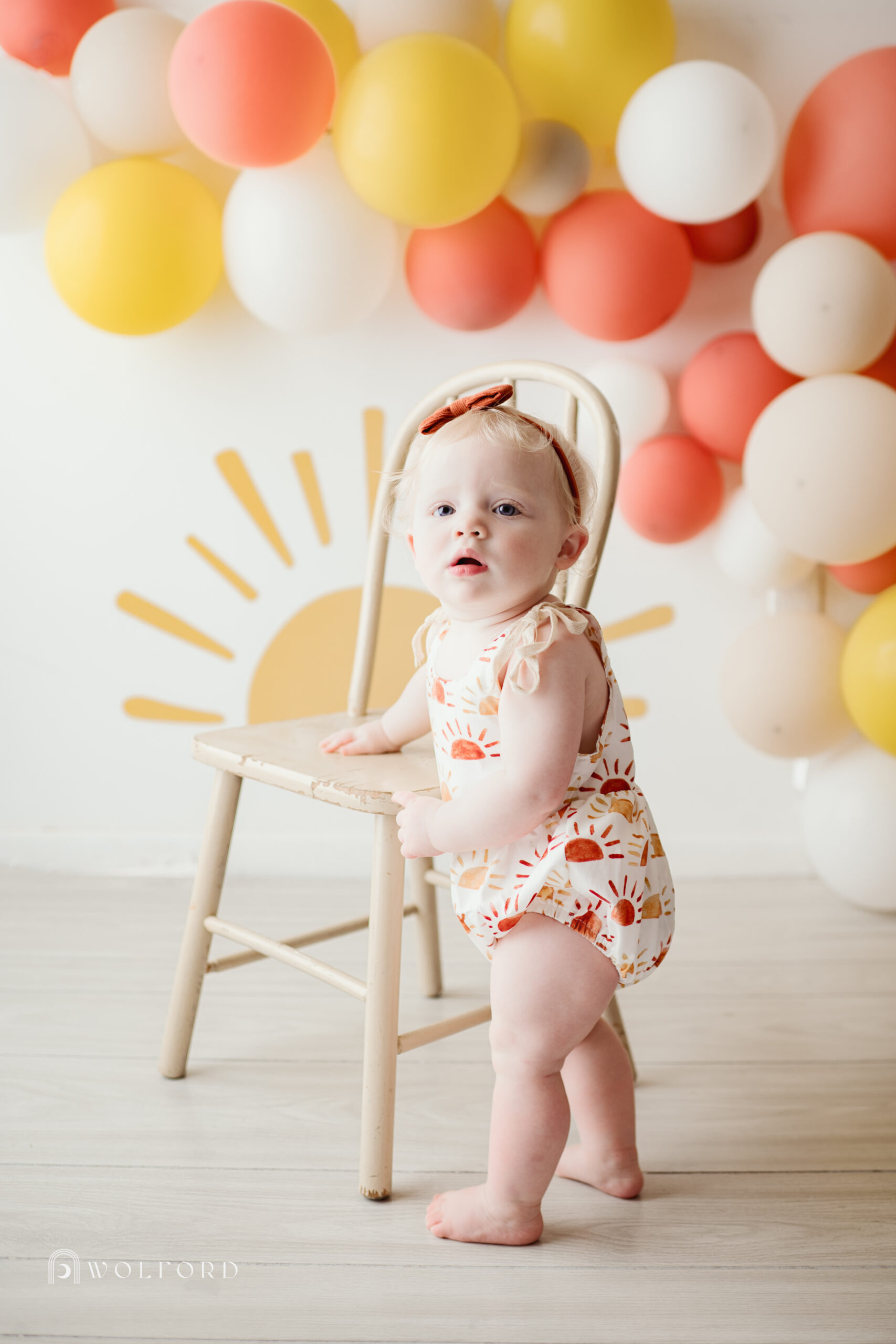 Sunshine Cake Smash Harper Wolford Photography